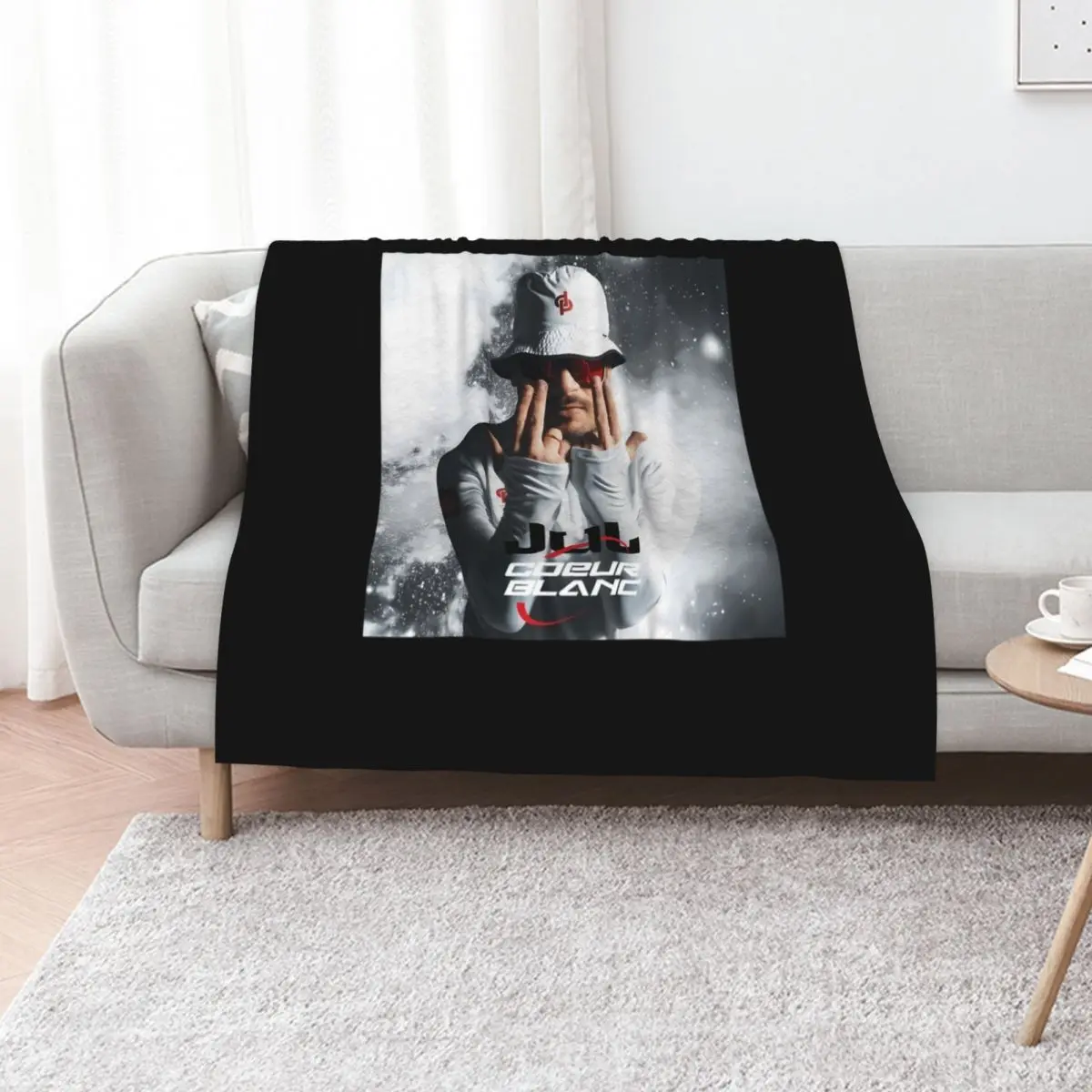 

JUL WHITE HEART Throw Blanket For Decorative Sofa Extra Large Throw Plaid Bed linens Blankets