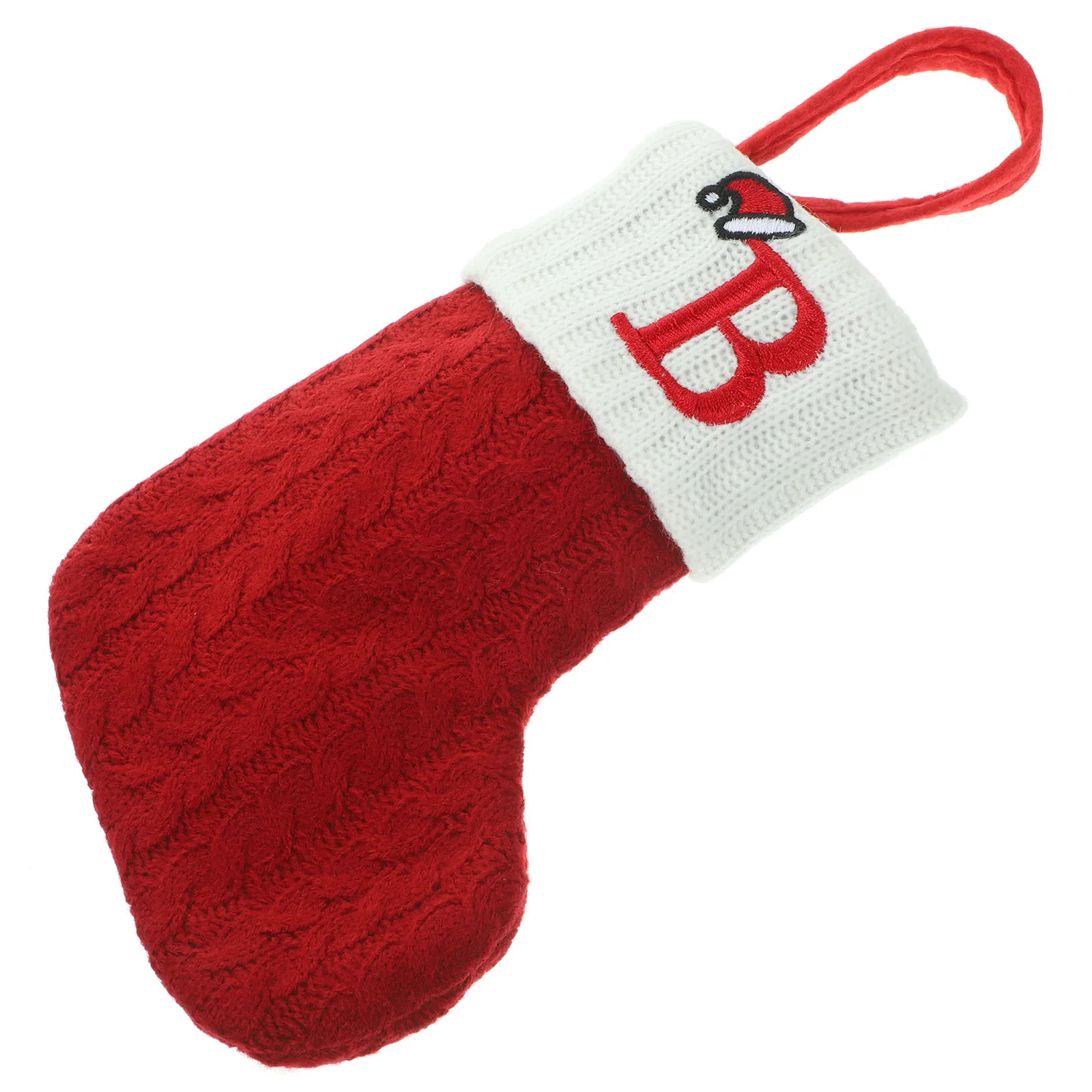 

Christmas Stocking Knitted Fabric Lightweight Soft Comfortable Hanging Decoration Xmas Stockings Decor Fireplace Window Hanging