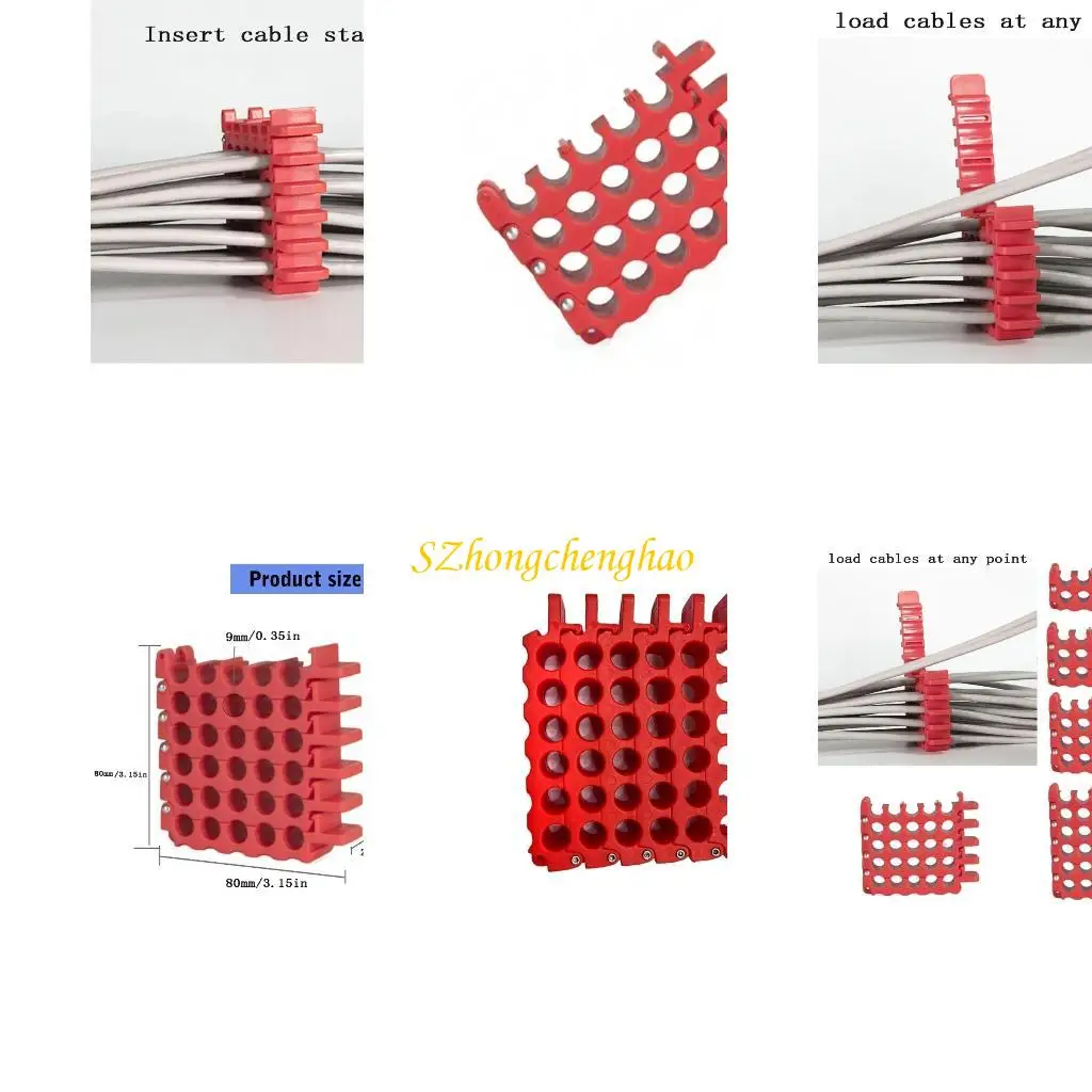 

9mm Holes Cable Bundle Wire Clip Holder For Efficient Cord Management Optional 601D