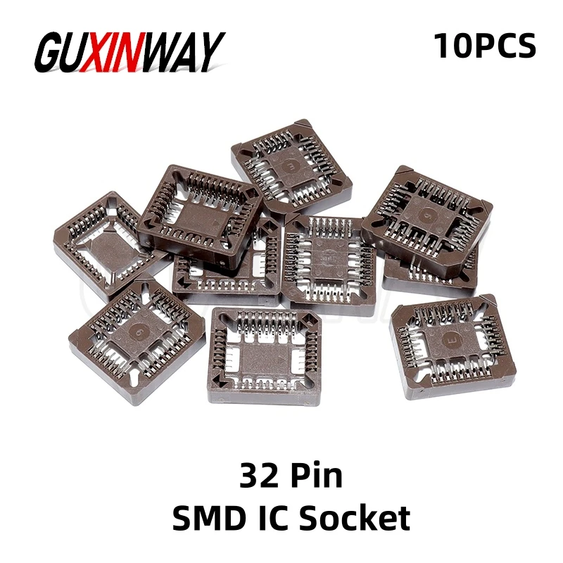 10PCS New PLCC32-SMD IC Socket PLCC32 Socket adapter 32 Pin PLCC Converter