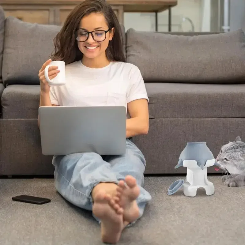 جديد 240 مللي تغذية الحيوانات الأليفة للأطفال مع 4 حلمات جرو زجاجات سيليكون الجراء الحليب المغذية للقطط الجراء الأرانب القط الكلب الأطباق