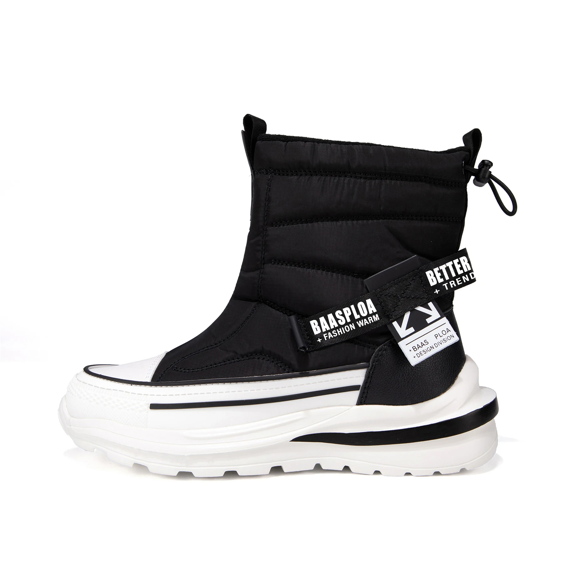 Baasploa جديد الشتاء أحذية النساء 2025 أحذية غير رسمية عدم الانزلاق مقاومة للاهتراء الإناث موضة سميكة أفخم الدافئة مقاوم للماء الثلوج الأحذية #3