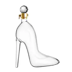 375ml High-Heels Shoes Shaped Whisky Decanter Glass Crystal Merlot Rum Vodka Wine Bottle Liquor Dispenser Bar Tools