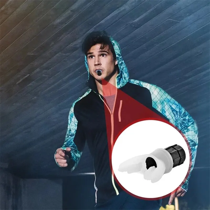 Breathing Trainer Lung Respirator Fitness Equipment Respiratory Silicone High Altitude Training Outdoor Expiratory Exercise Tool image 5