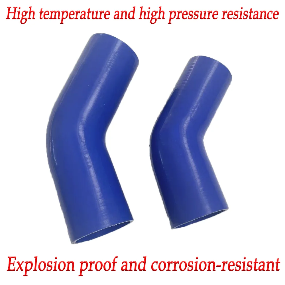 Automotive silicone hose 45 degree angle variable diameter bend pipe, Large and small, Cloth clamped rubber water pipe