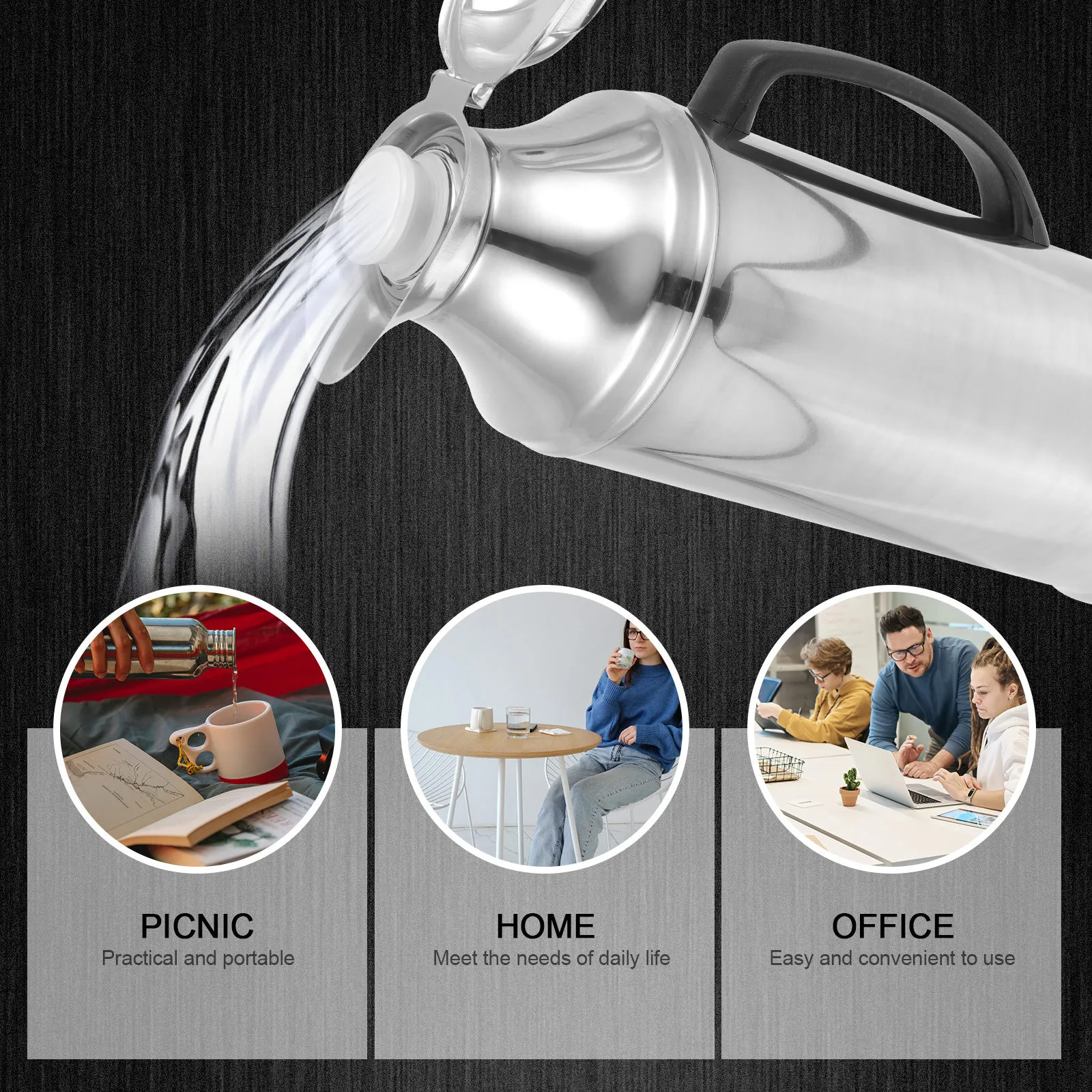 

1Pcs Household Water Kettle Thermal Bottle Insulated Interior Maintain Temperature Practical for Daily Use