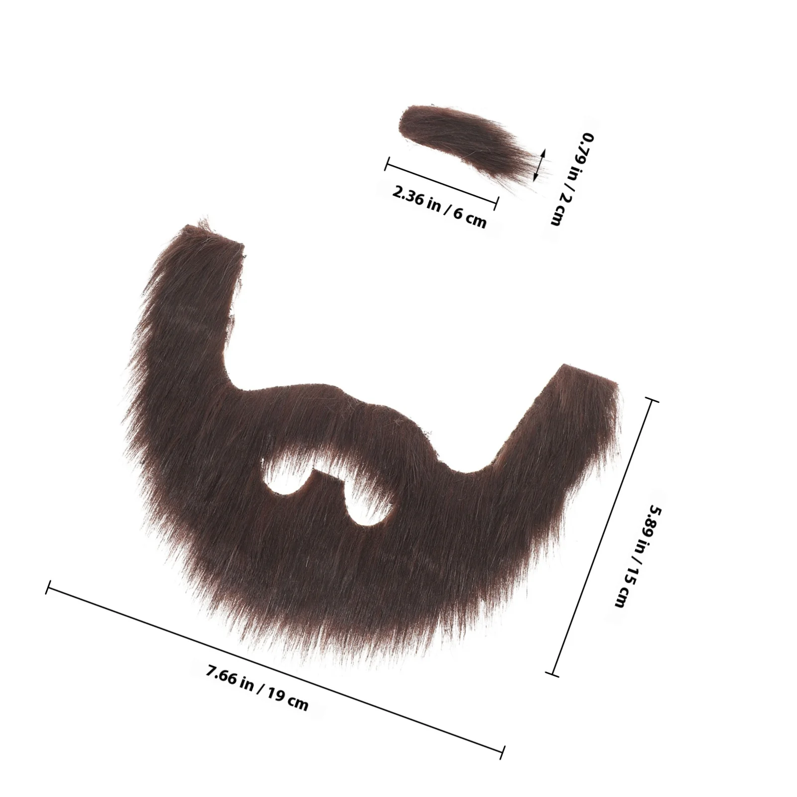 1 Juego de accesorios de disfraz de cejas de barba falsa para fiesta de Halloween, Carnaval, Cosplay, accesorio de decoración para actuación en escenario, ligero
