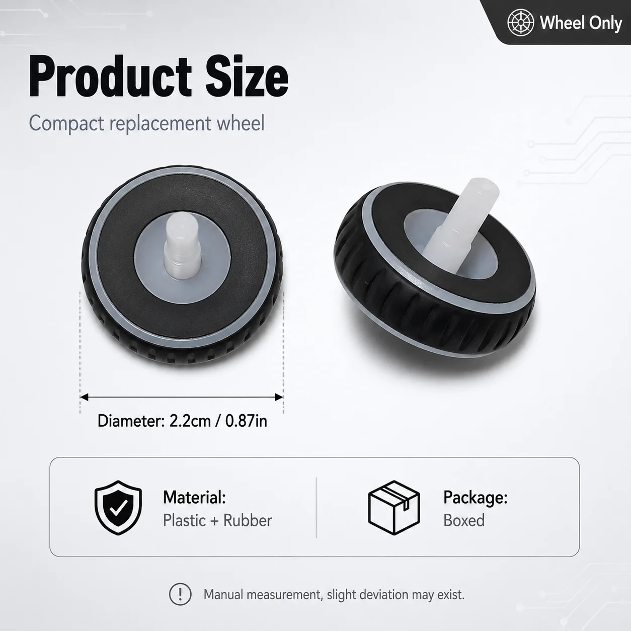 Mouse Scroll Wheel Replacement Repair Part For Razer DeathAdder 2013 / Chroma, 22mm Rubber Roller Encoder Wheel