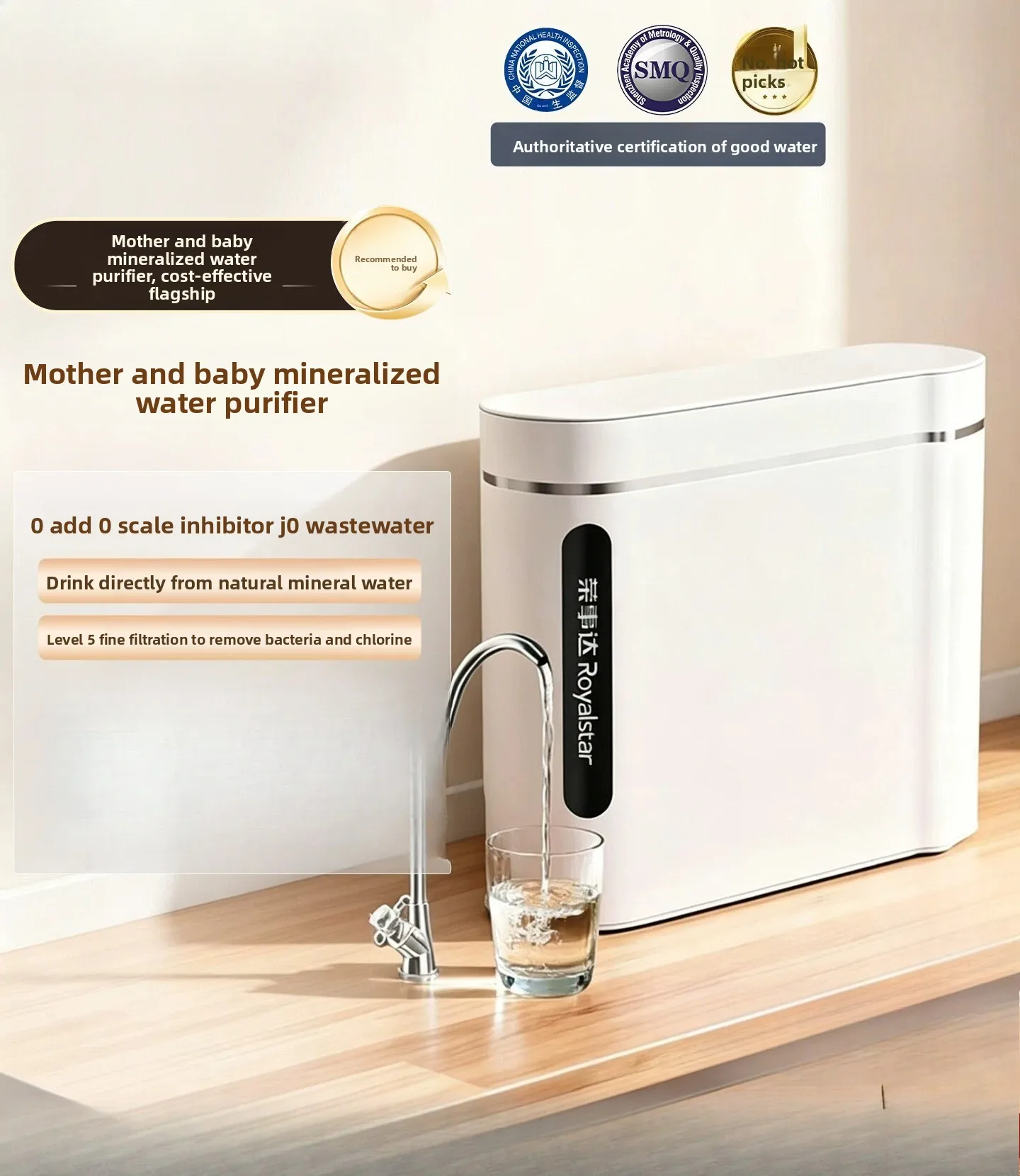 Kitchen Water Purifier Tap Water Pre-filter Faucet Filter Commercial Water Filter Purification System for Home & Business Use