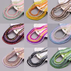 4mm Color scheme 6 strand/bag Rondelle Crystal Glass Beads Faceted Loose Spacer Beads for Jewelry Making Jewelry DIY Necklace