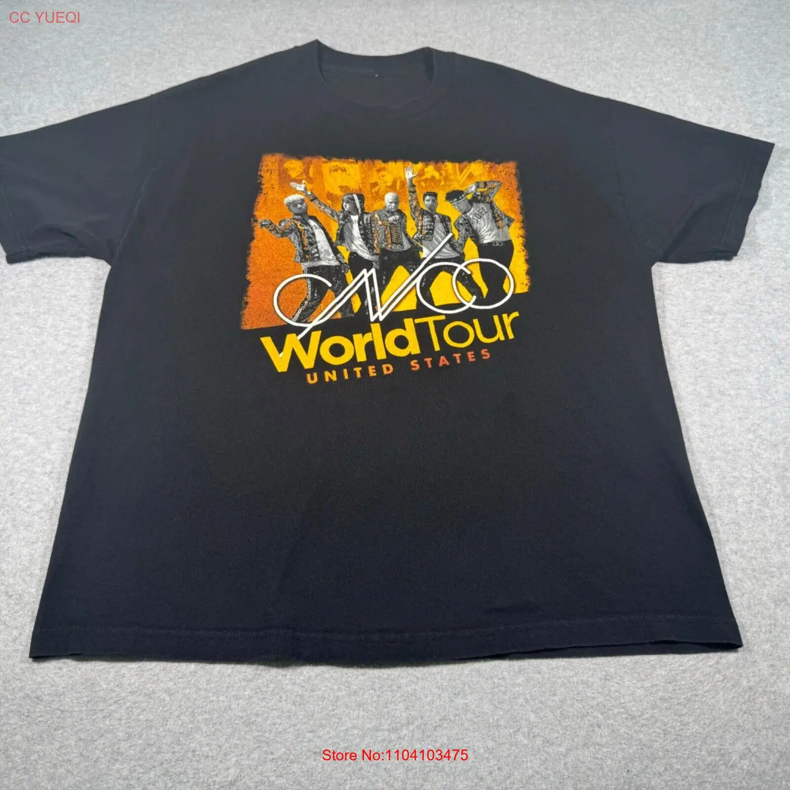 CNCO Shirt Adult Extra Large Black Latin Boy Band Music Miami World Tour Mens CNCO Shirt Adult Extra Large Black Latin Boy Band Music Miami World Tour Mens