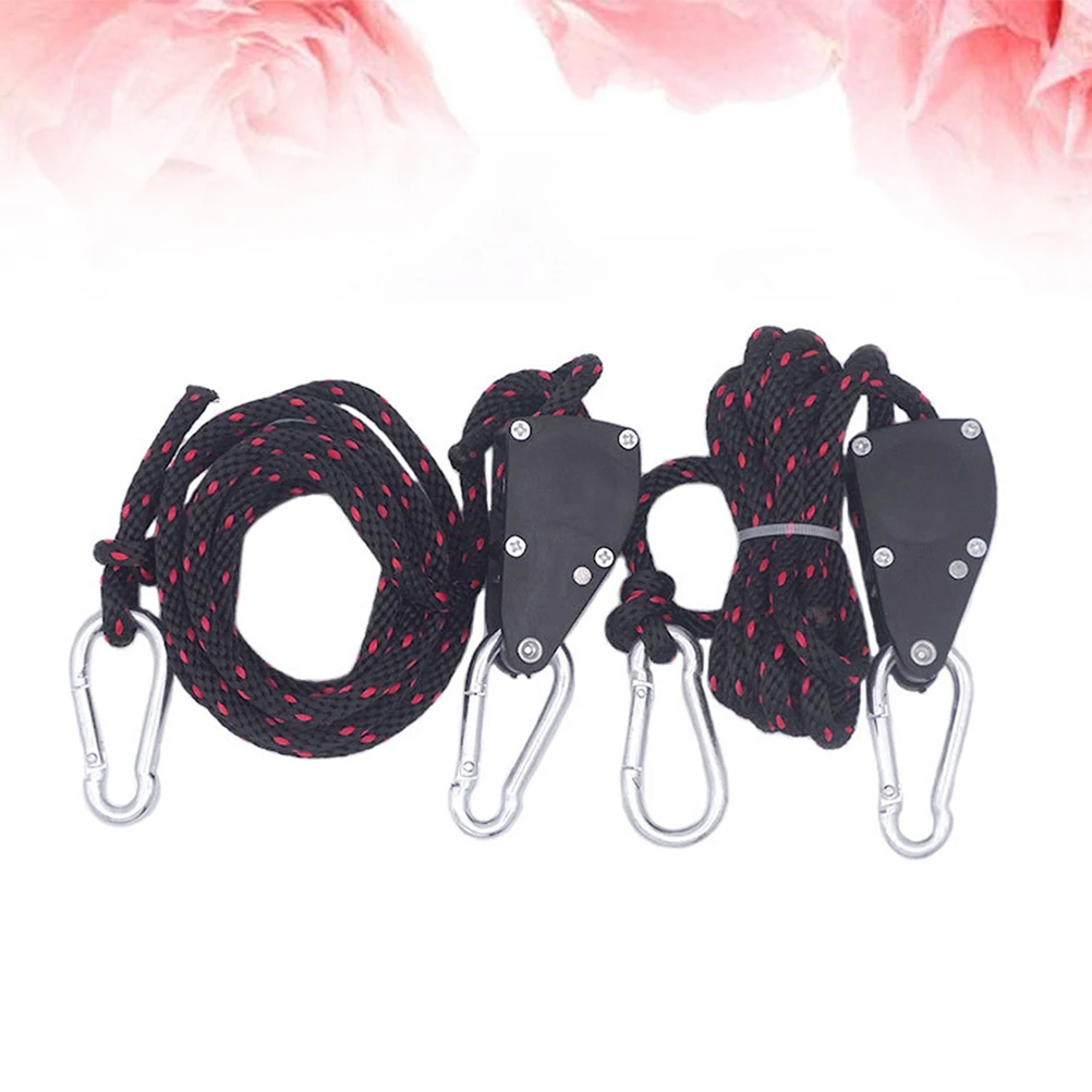 

2pcs LED Tent Light Hanging Rope Safe Adjustable Multipurpose Plant Growth Lamp Hanger Plastic Pulley Lifting Hook