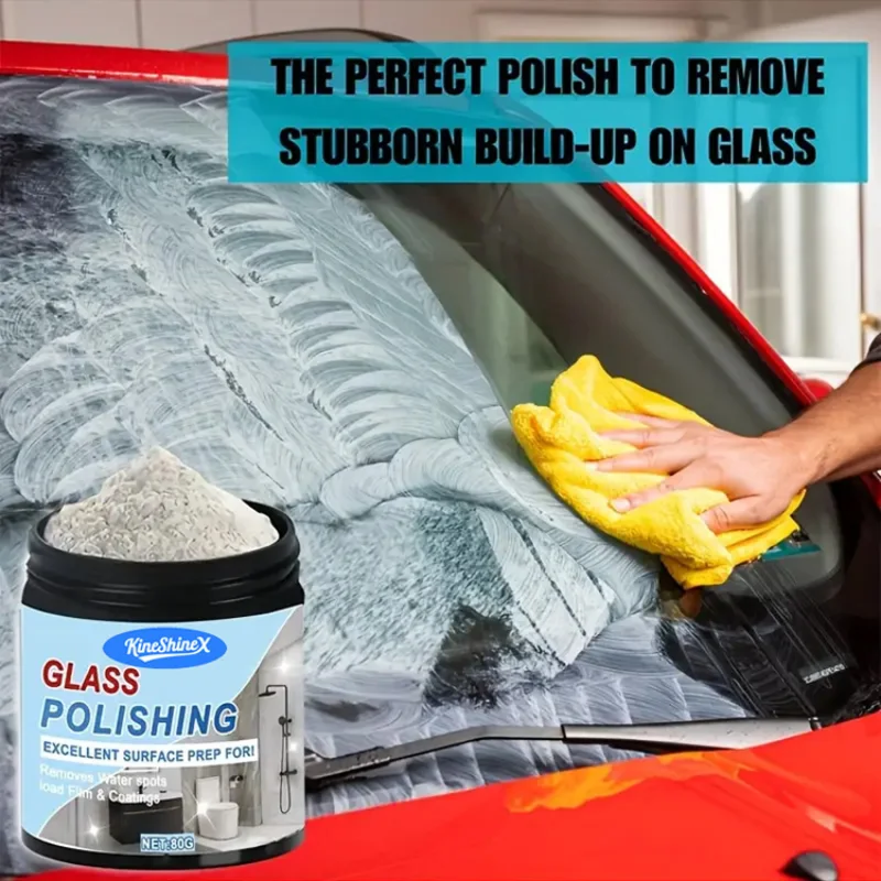 Car Professional Cerium Oxide Glass Polishing Powder Premium Scratch Remover for Polishing Grinding Glass Surface 80g