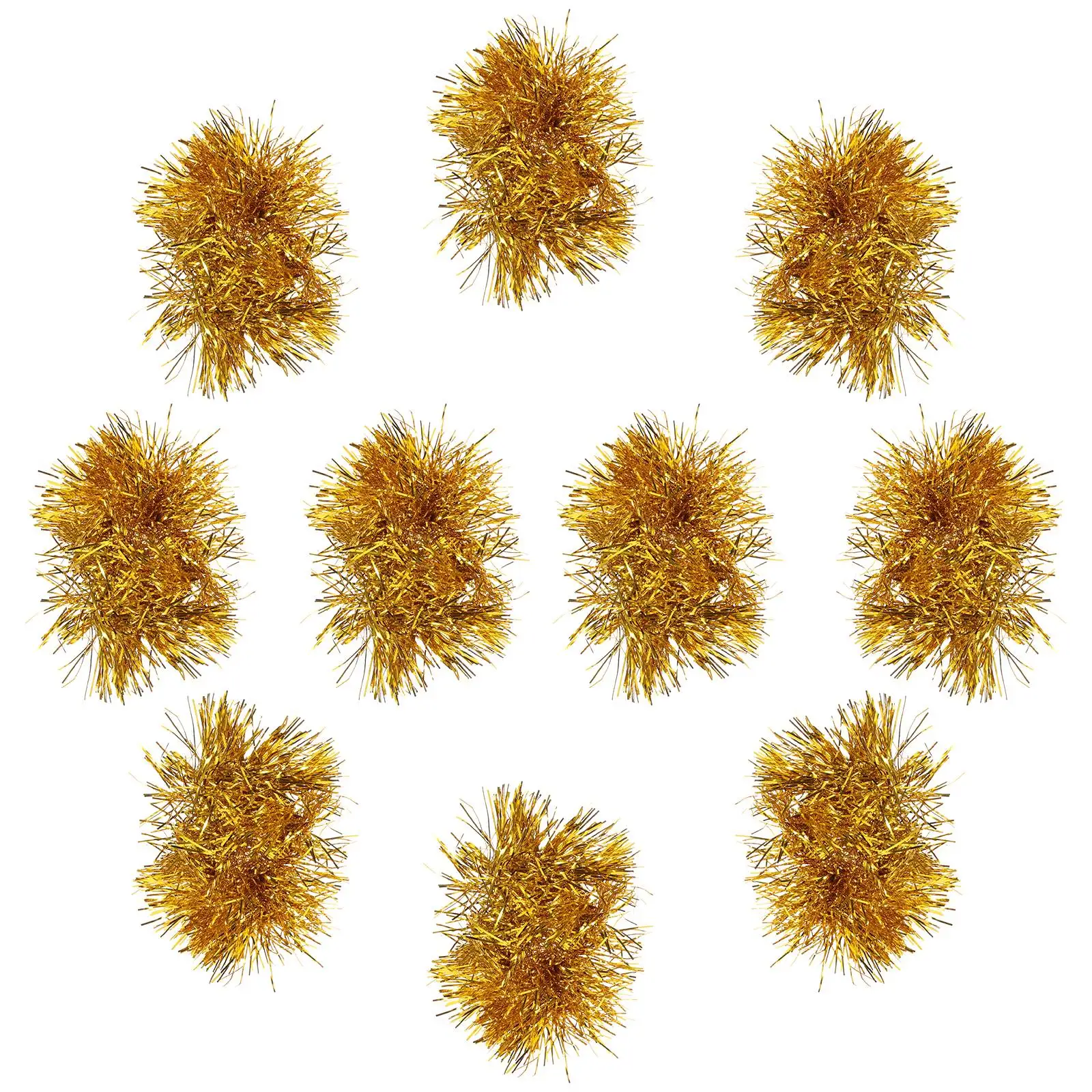 

10 Pcs Pom Poms Cheerleading Wristbands Bright Colors Durable Lightweight Sports Prop Cheerleader Wristband Team Accessories