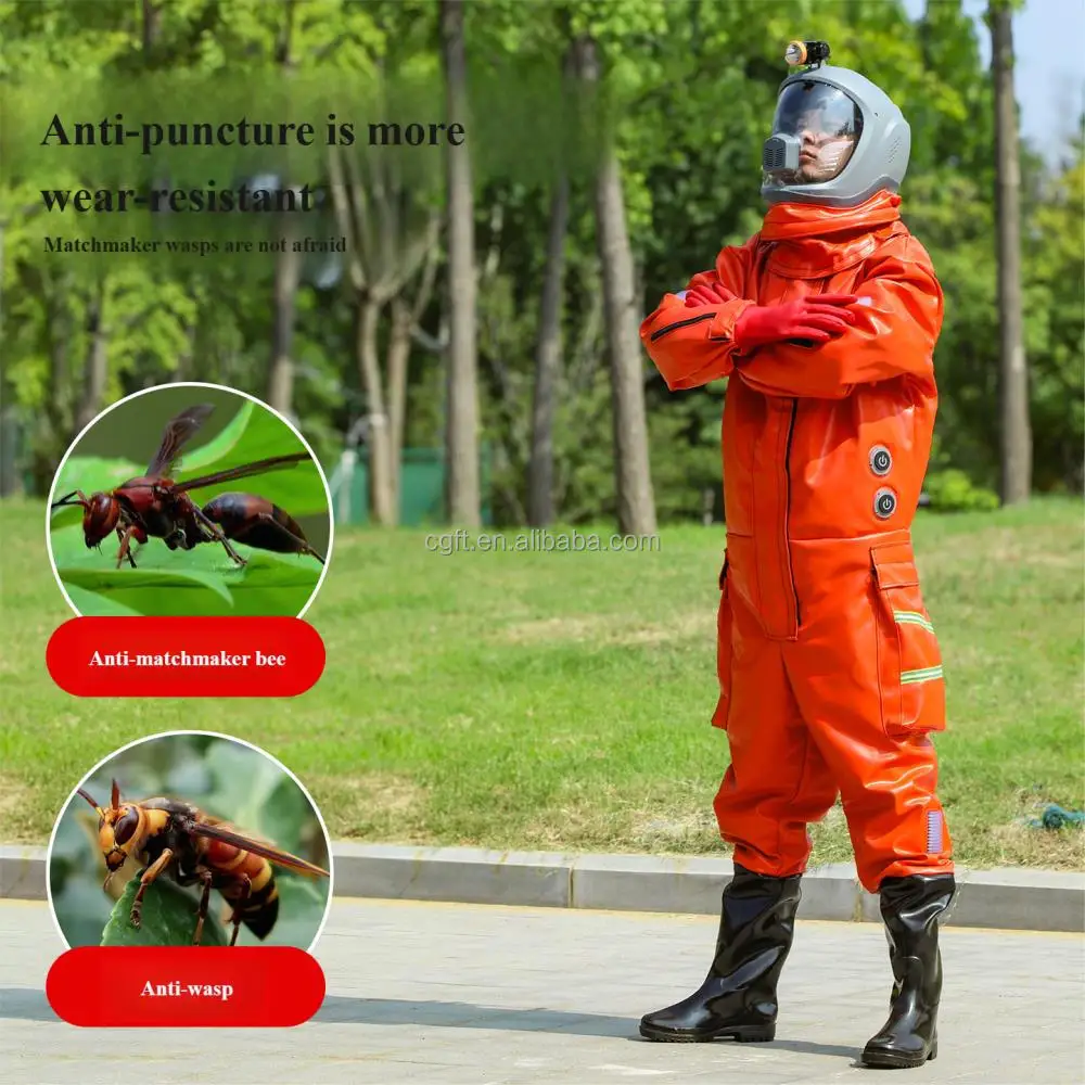 New  PU material beekeeping suit and tool set, size S-2XL, breathable and thickened design
