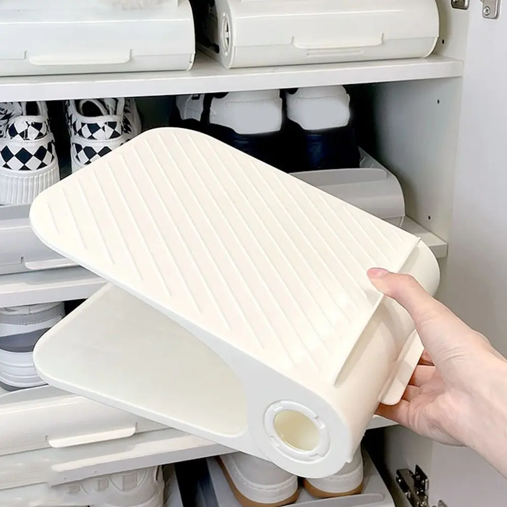 

Креативная регулируемая полка для хранения обуви, компактный пластиковый лоток для обуви, противоскользящий держатель для обуви для дома