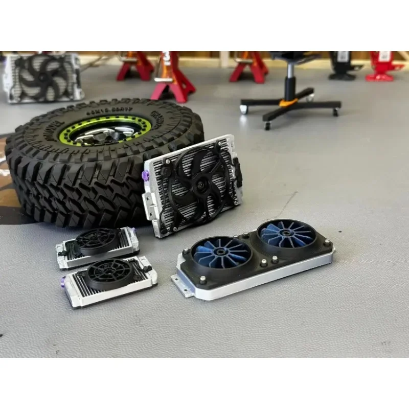 Simulation Heat Dissipation Fan Model Decorate for 1/8 1/10 RC Crawler Car Traxxas TRX4 TRX6 SCX10 Accessories