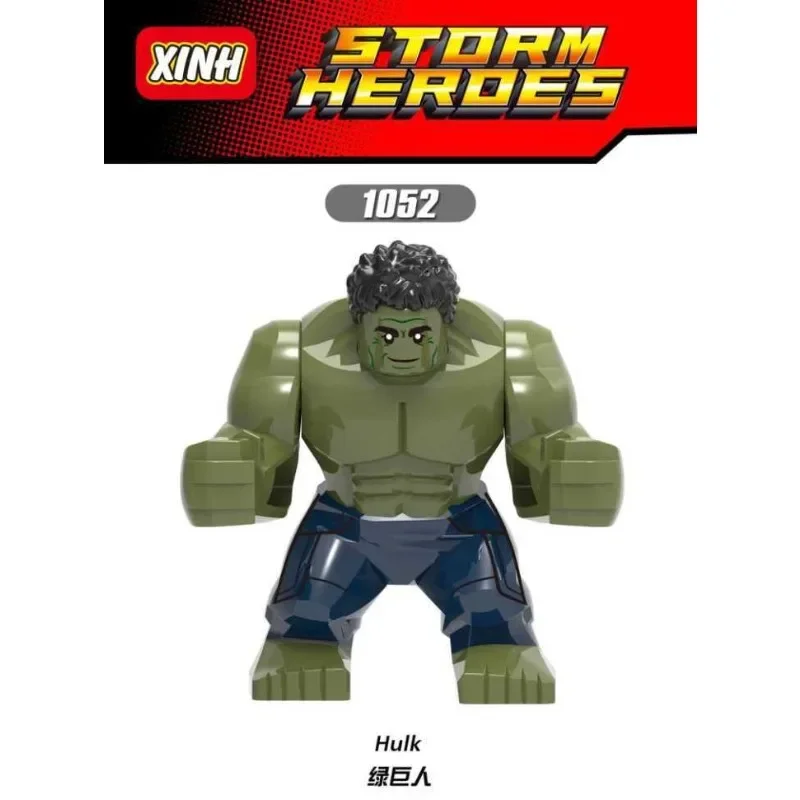 Action Figure Marvel Mini Blockman Avengers Super Hero Hulk annichiation Puzzle Assembly Block Boy Toy regalo per bambini