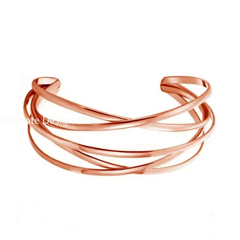 Punk Hollow Alloy Bangles For Women Gold Silver Color Cuff Bracelet Open Adjustable 2024 Fashion Jewelry New