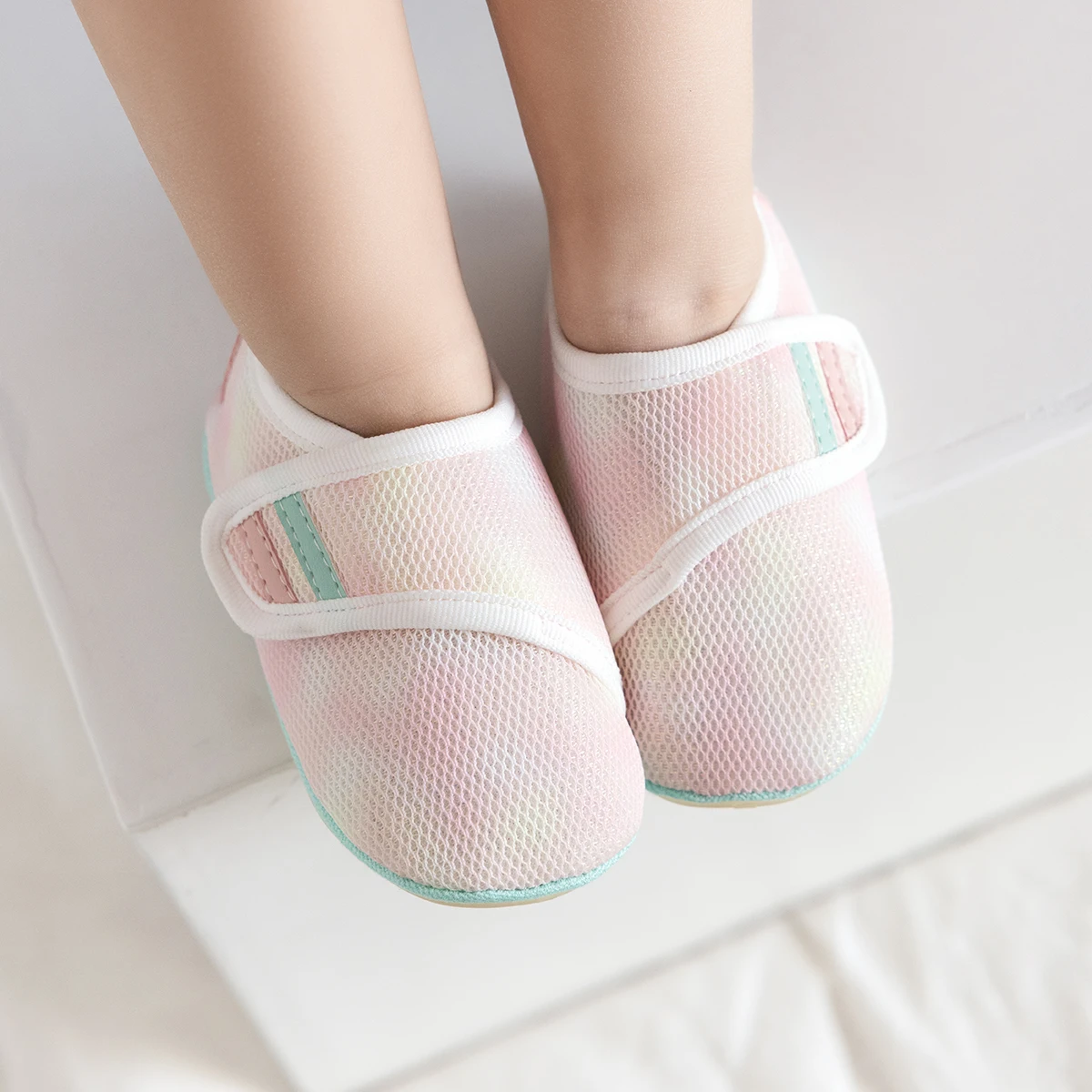 Newborn Spring Autumn Lightweight Mesh breathable Shoes Soft Rubber Sole Baby Casual Shoes Non-Slip Walking Shoes Floor Shoes