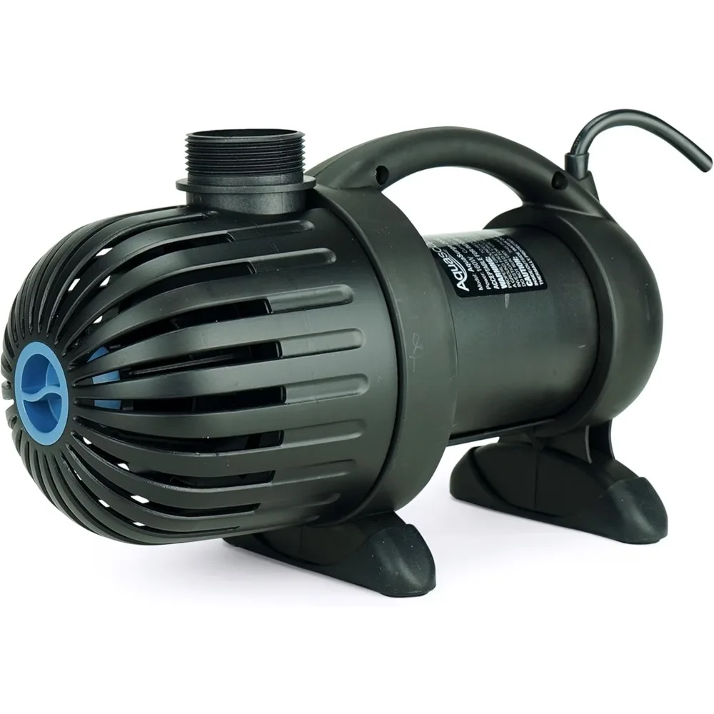 Asynchronous Pump for Ponds, Pondless Waterfalls, and Skimmer Filters, 2,000-5,284 GPH