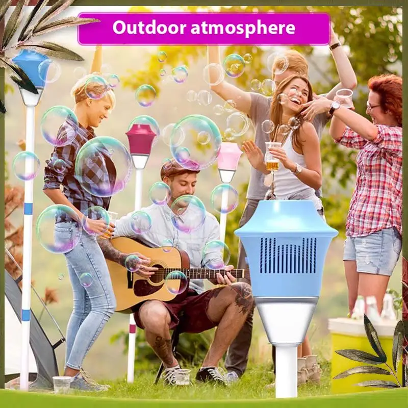 

Reliable-Automatic Bubble Machine With Light Vertical Bubble Machine For Birthday Outdoor Wedding Christmas Parties