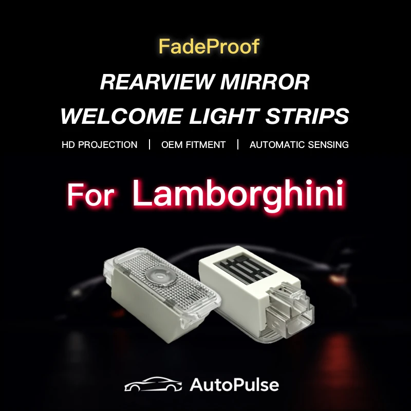 For Lamborghini Huracan Urus Aventator Gallardo Welcome Car Door Light HD Fadeless Led Icon Projector Ghost Shadow Lights