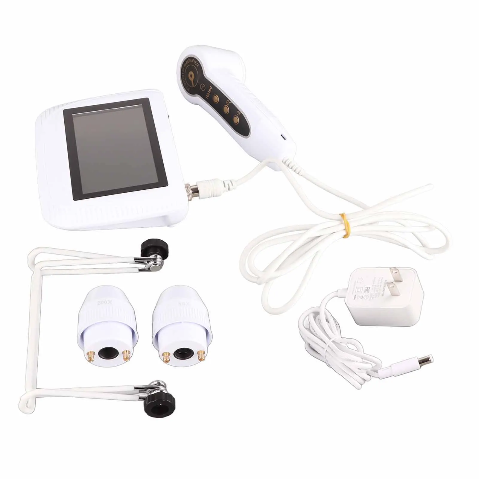 Kopfhaut-Feuchtigkeitstester, 12,7 cm, wiederaufladbar, für Kopfhaut, Haarfollikel, Öl, Feuchtigkeit, Vergrößerungsdetektor, Analysator, Hautpigment-Tester