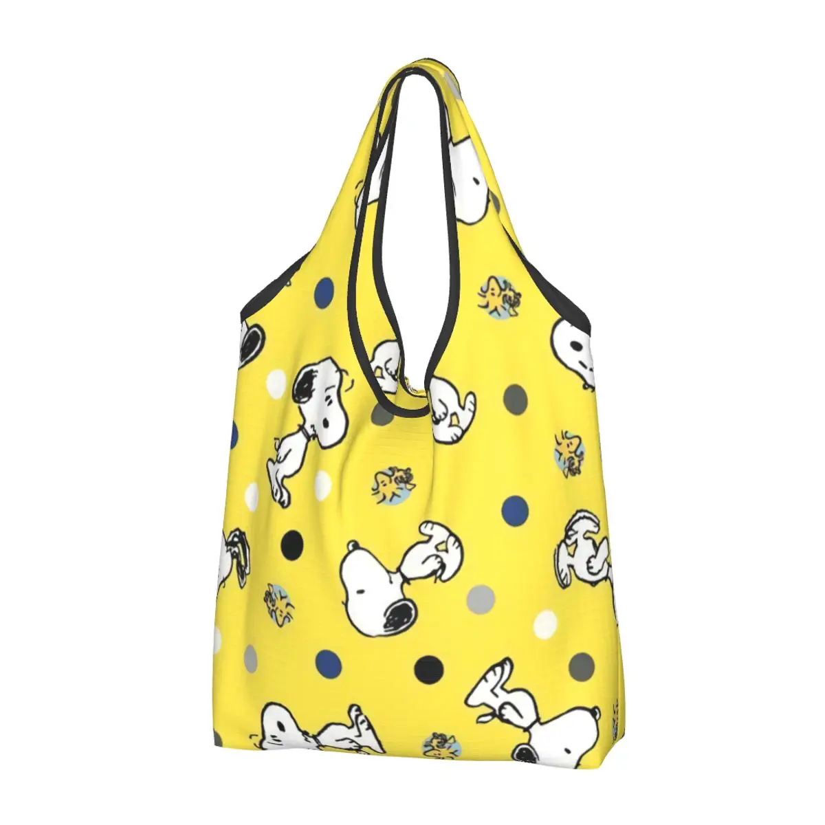 

Пользовательские милые S-Snoopys аниме узор сумка для покупок портативная продуктовая сумка через плечо