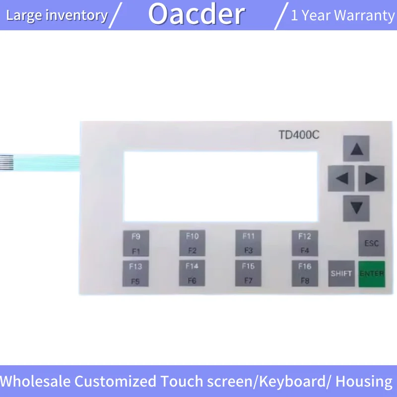 TD400C 6AV6640-0AA00-0AX0เมมเบรนปุ่มสวิทช์แป้นพิมพ์ TD400C 6AV6แป้นพิมพ์640-0AA00-0AX1เคสพลาสติกปลอก C กว่า