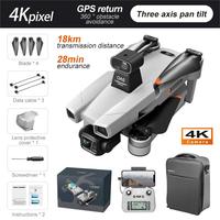 Hot Selling AE86 PRO MAX AE86 Plus Drone 4K HD Dual Camera FPV 3-Axis Anti-Shake Gimbal Obstacle Avoidance Brushless Quadcopter