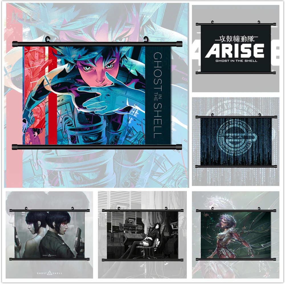 Ghost In The Shell Motoko Kusanagi Cyber Anime Posters Wall Poster Canvas Painting Wall Decor Posters Wall Art Picture Home Deco