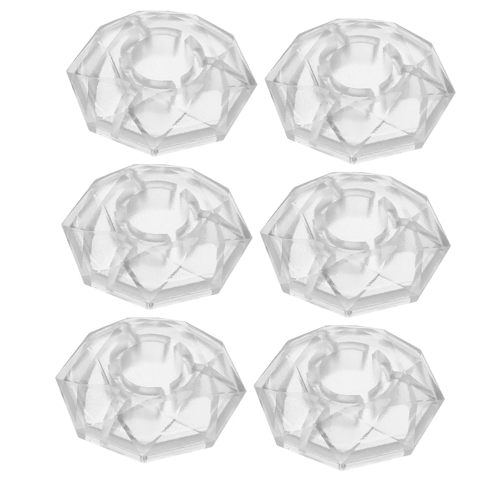 

6 Pcs Effect Pedal Cap Guitar Foot Nail Caps Replacement Accessories Effects Plastic Footswitch Toppers