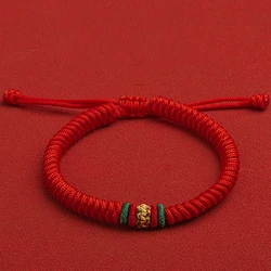 Tibetan Knot Bracelet Handmade Red String Bracelet for Women/Men Buddhism Red Bracelet for Protection for Couples Friendship