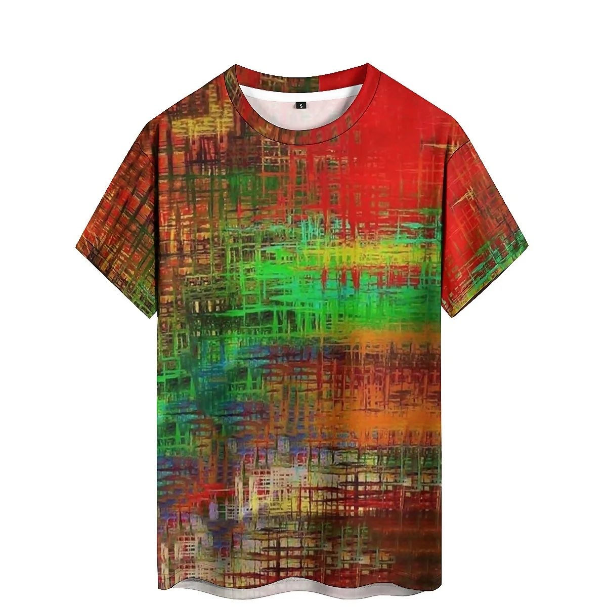 Summer Beach Tie-Dye Craft Men's 3D Printed Short-Sleeve T-Shirt - Couple Outfit 3D Top