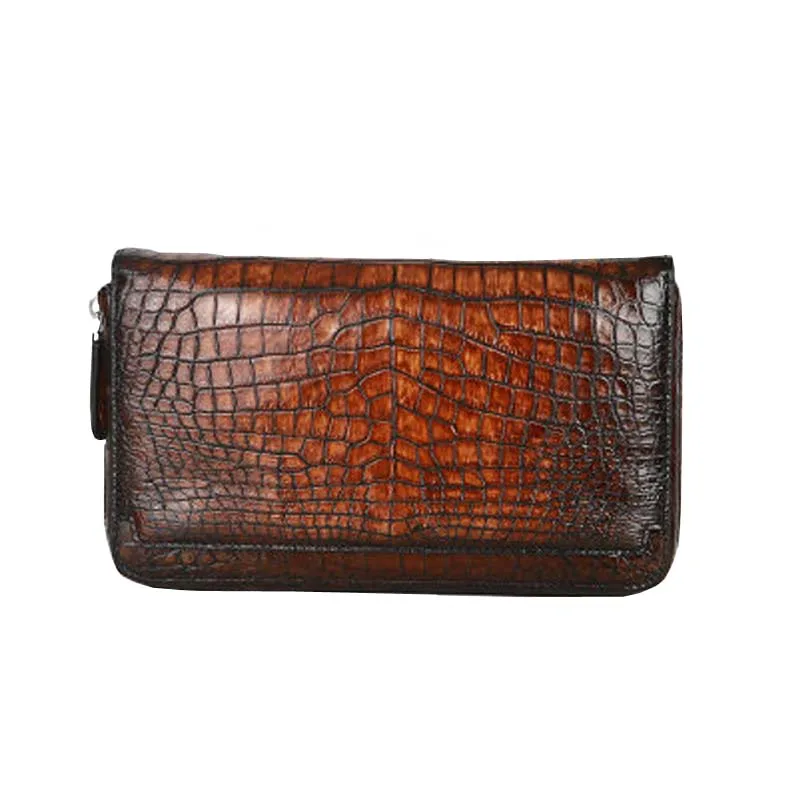 

ourui Zipper male wallet Himalayan white long male handbags men clutch bag