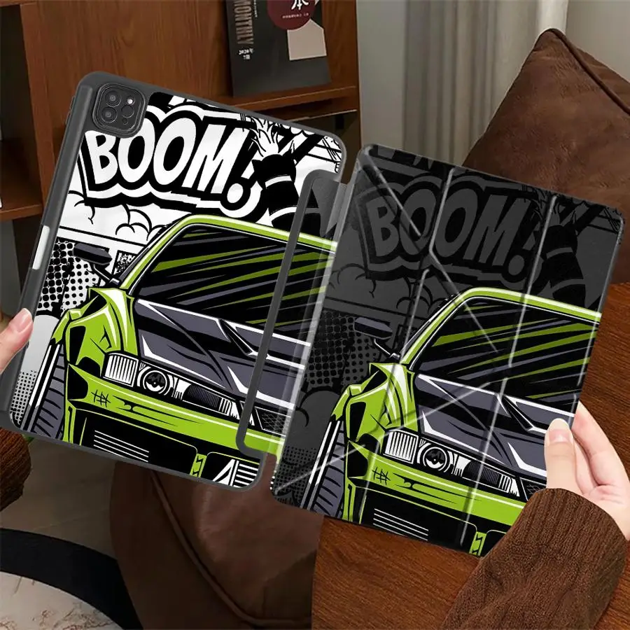 

Чехол-подставка для планшетов Performance Cars для iPad Pro 2025 11-го, 10-го, 9-го, 8-го, 7-го поколений, 12.9 дюймов, Air 4, 5, M3, M2, 1, 2, M4, 11 дюймов, Mini