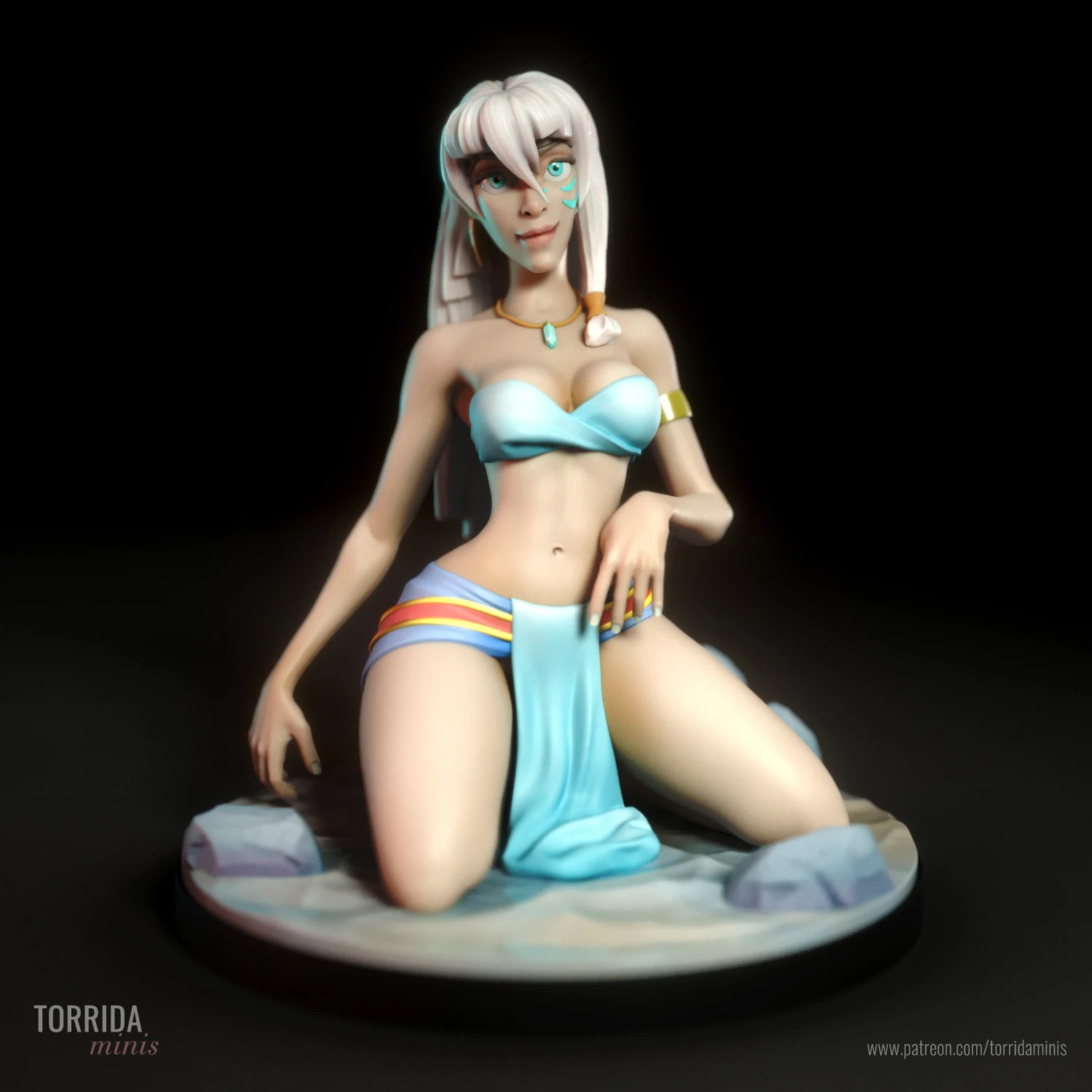 

1/24 3d Printing Model Kit Kida Anime Resin Model Kit DIY Miniature Reduction Statue UnpaintedKit Toys