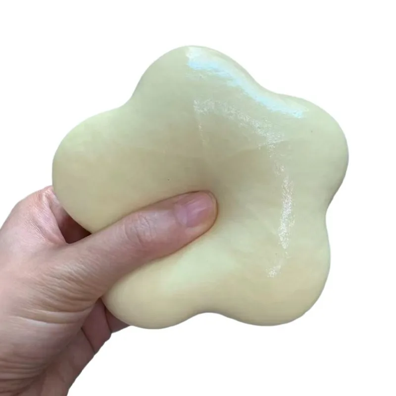 Yellow Squishy Star Fidget Toy Slow Rising Pinch Anti-anxiety Squeeze Toy Super Soft Cute Rebound Decompression Toy Funny Gifts