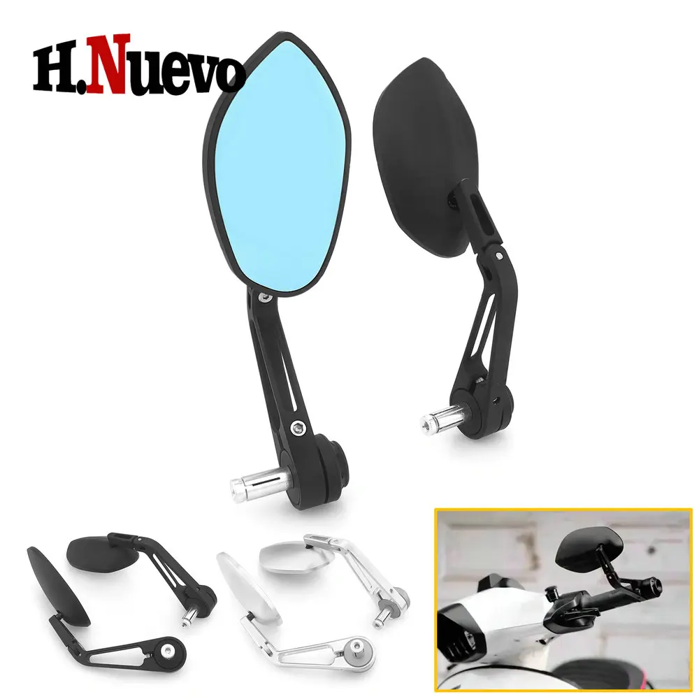 

Motorcycle Accessories For Kawasaki Handlebar Mirrors Universal Rear View Mirror Anti-glare E-Bike Scooter Side Mirrors
