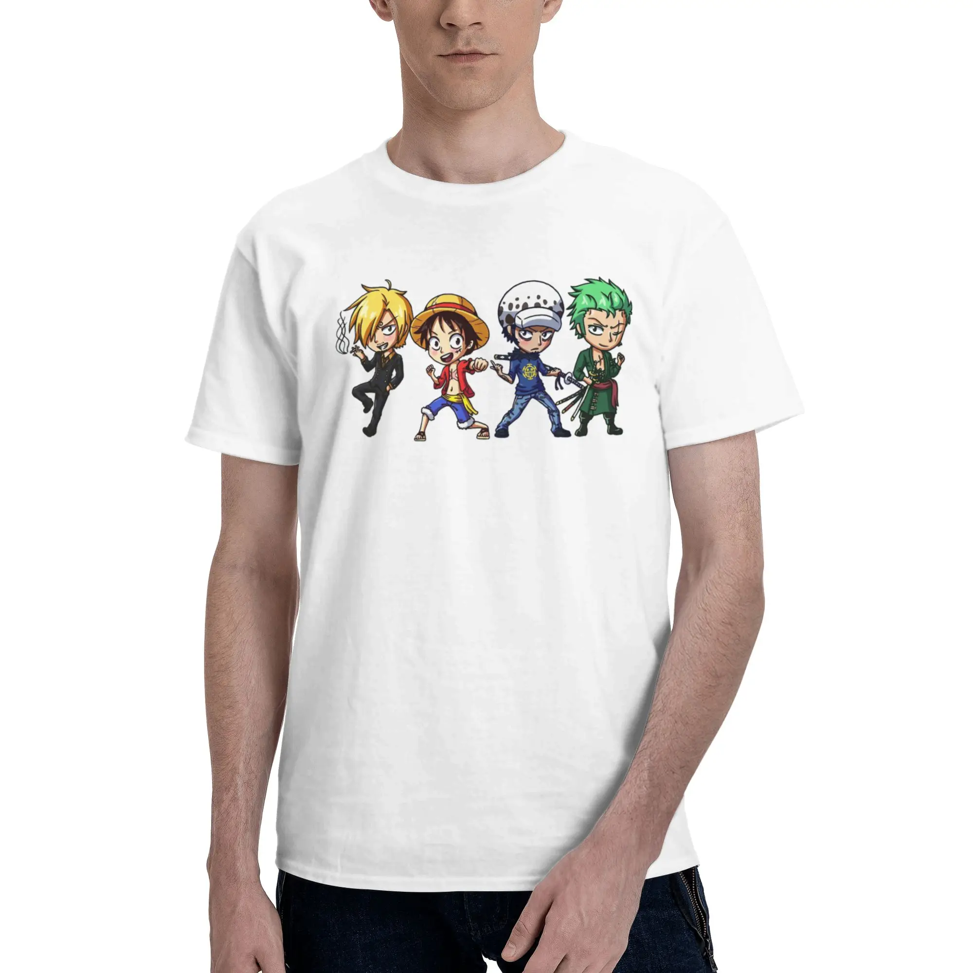 All the Bois  Men's T Shirt One Piece Awesome Tees Short Sleeve Round Collar Cotton Graphic Printed Clothes T-Shirt