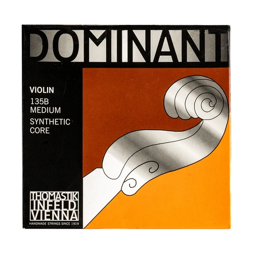 Cuerdas de violín de tamaño completo 4/4, cuerda de violín dominante 135B, juego completo de cuerdas de violín medianas G D A E Thomastik