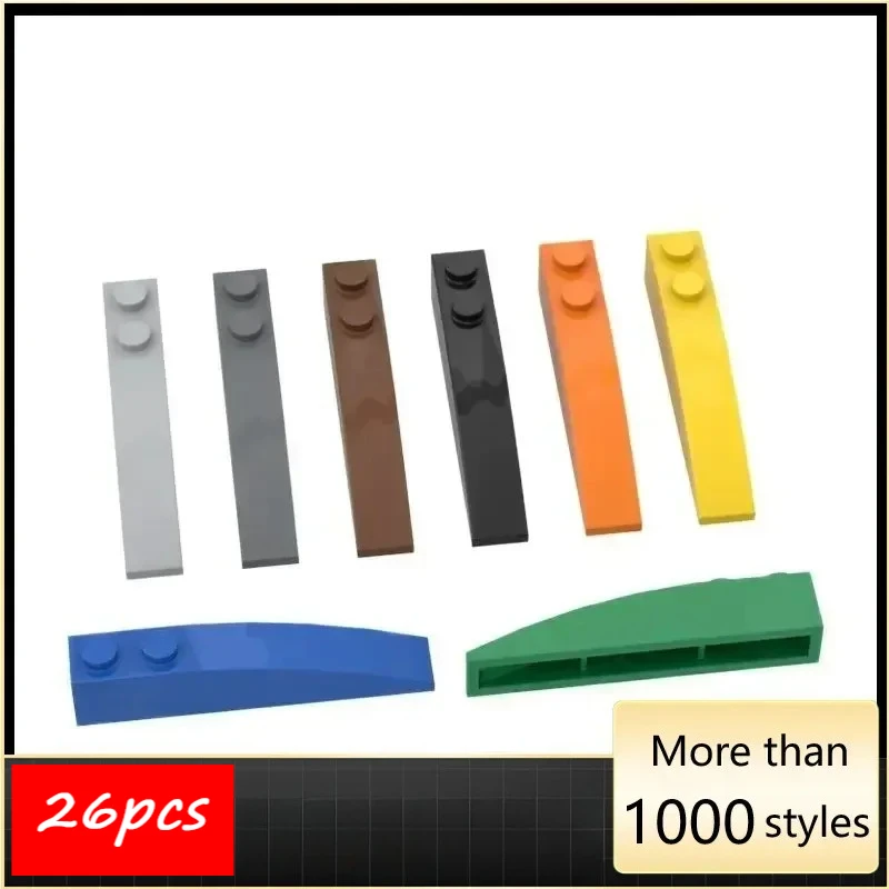 

26PCS High-Tech Assemble Particle 41762 Slope Curved 6x1 Building Blocks Kit Part Idea DIY Toys For Children Birthday Gifts