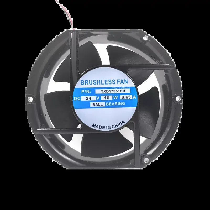 for Industrial Exhaust 17251 HLK/YXD17051SH 12V 24V DC Cabinet Large Air Volume Cooling Fan