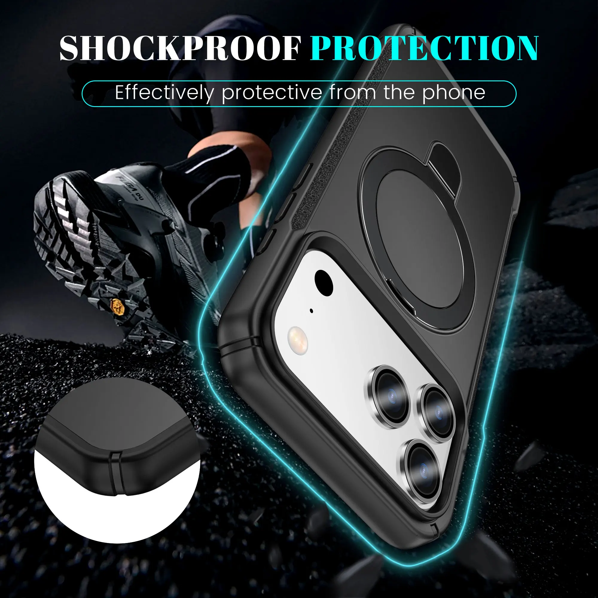 Casing Keras Fungsional Mewah untuk Iphone 17 Pro Max Iphone17 17 Air 16 15 14 Plus 13 12 Iphone16 untuk Pengisian Daya Magsafe