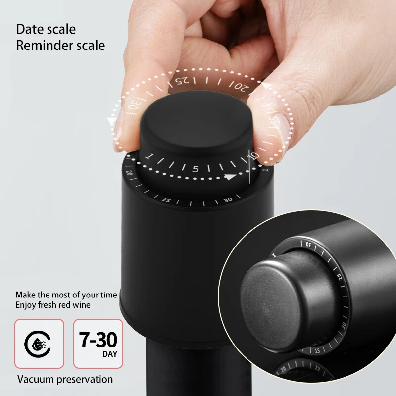 Plastic Vacuum Wine Bottle Stopper Sealed Storage Vacuum Memory Wine Stopper Wine Corks Exquisite packaging
