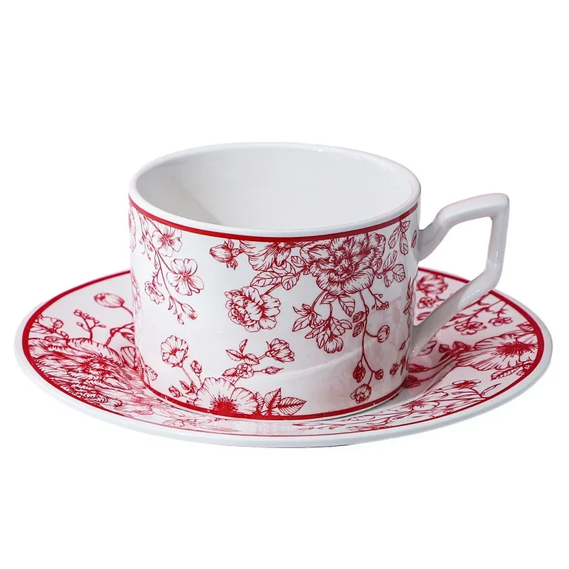 

Ceramic light luxury high-value women's mug high-end exquisite cup and saucer set gift box