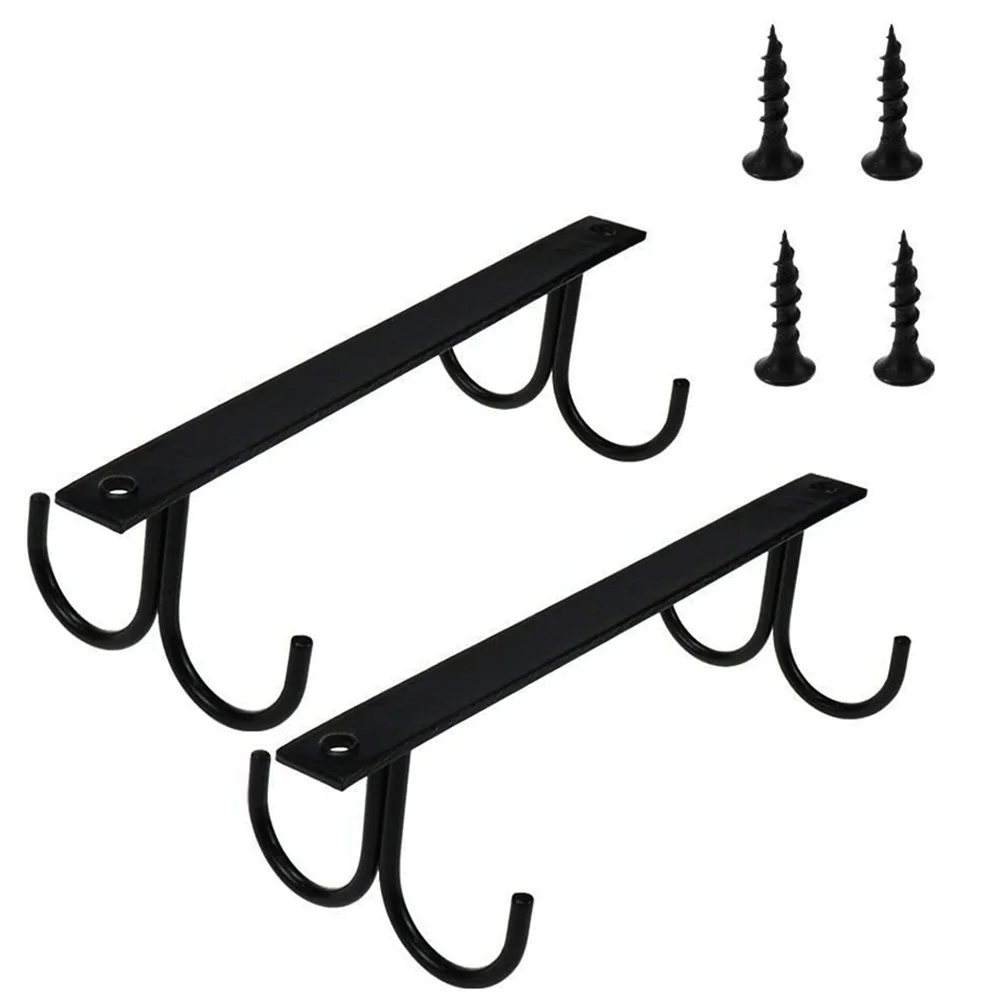 

2Sets Water Cup Hanging Rack Premium Iron Mug Bracket for Kitchen Cabinet Cup Drying Holder Organizer Non-Slip Bottle Drying