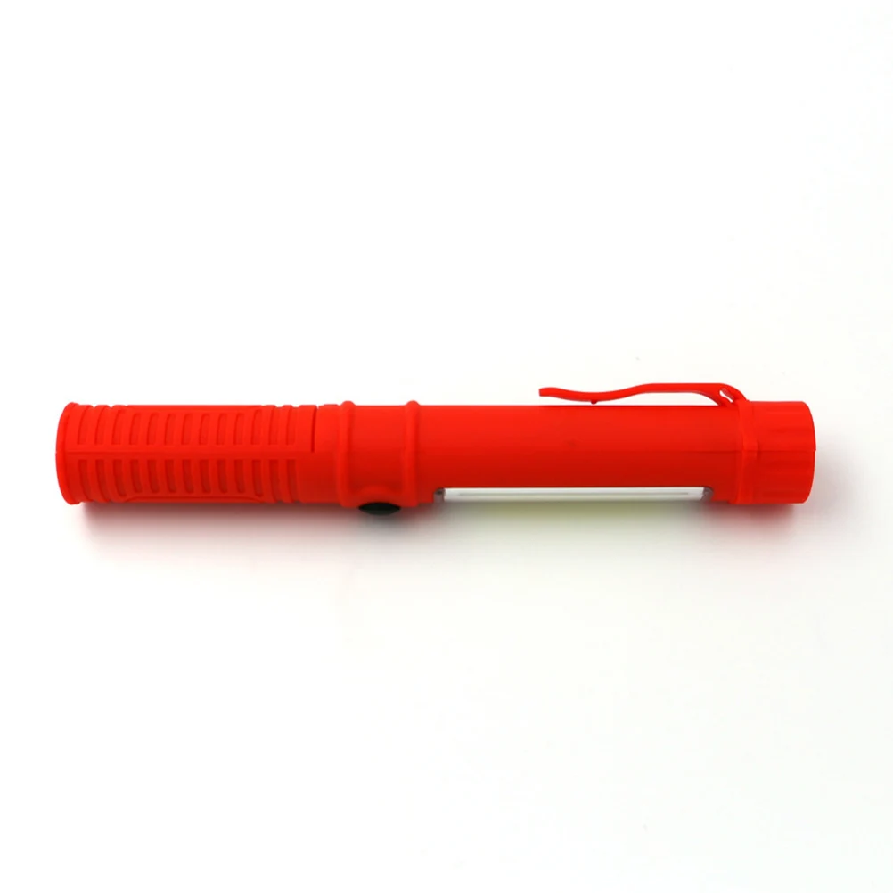 Cob Led Work Light Mini Pen Flashlight Multifunction Repair Inspection Light Magnetic Base Clip Compact Lightweight Red Far Near