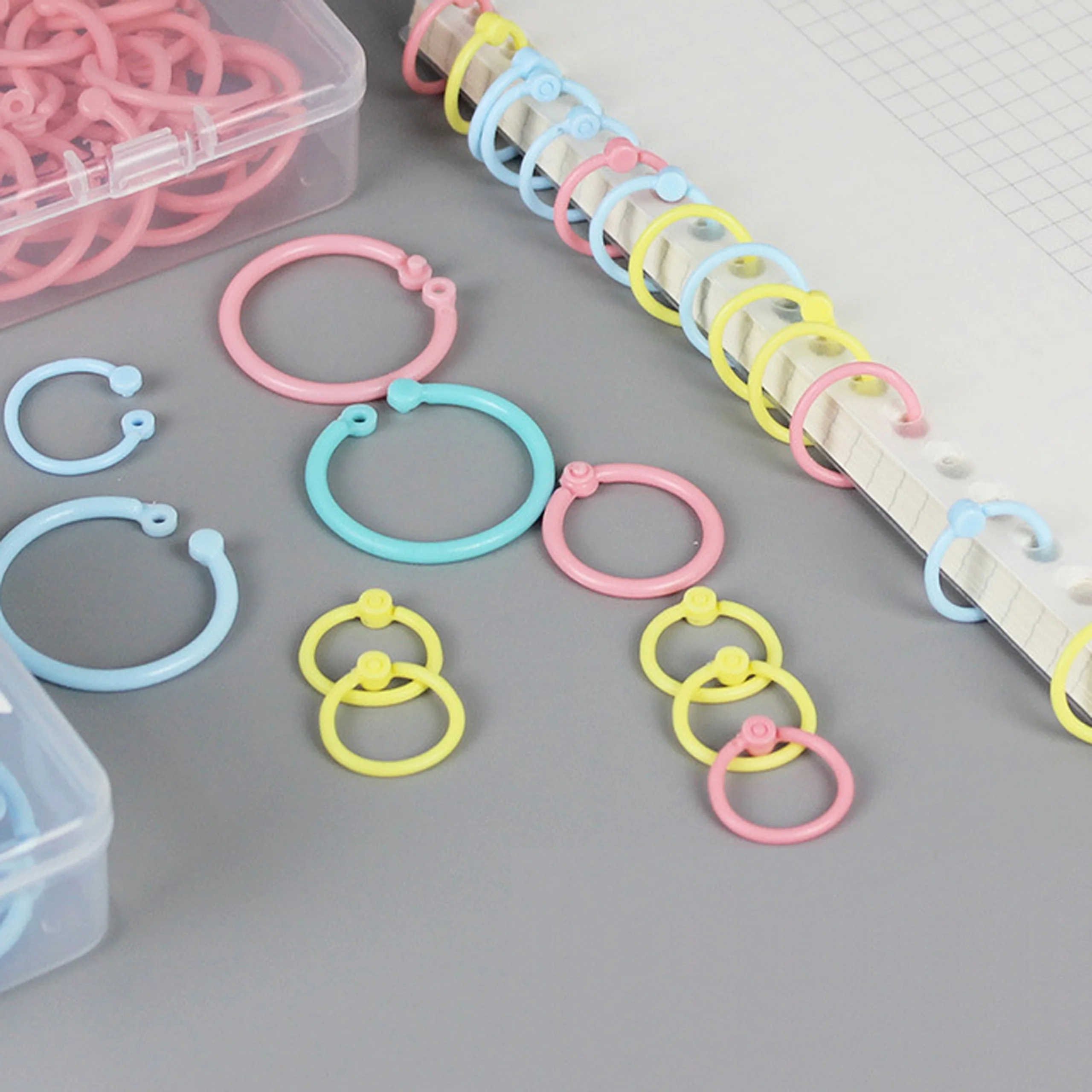 14/20/25mm Binder Ring Bunte Lose-blatt Notebook Feste Ringe Student Büro DIY Alben Lose-blatt Hoops 10/15/32 Teile/schachtel